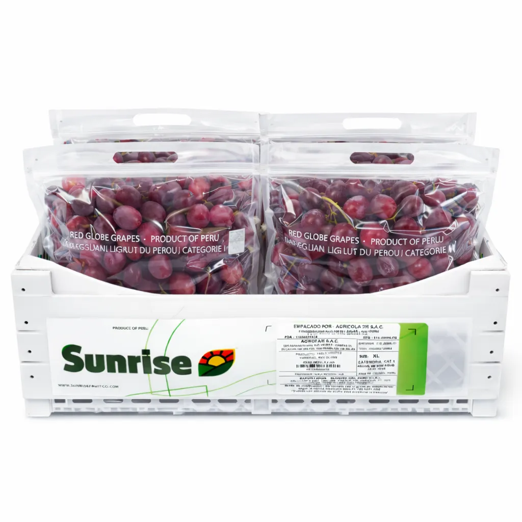 Red Globe Grape | #XL | Sunrise® | Perú | C-PLS ±8.2kg - 18.07lb