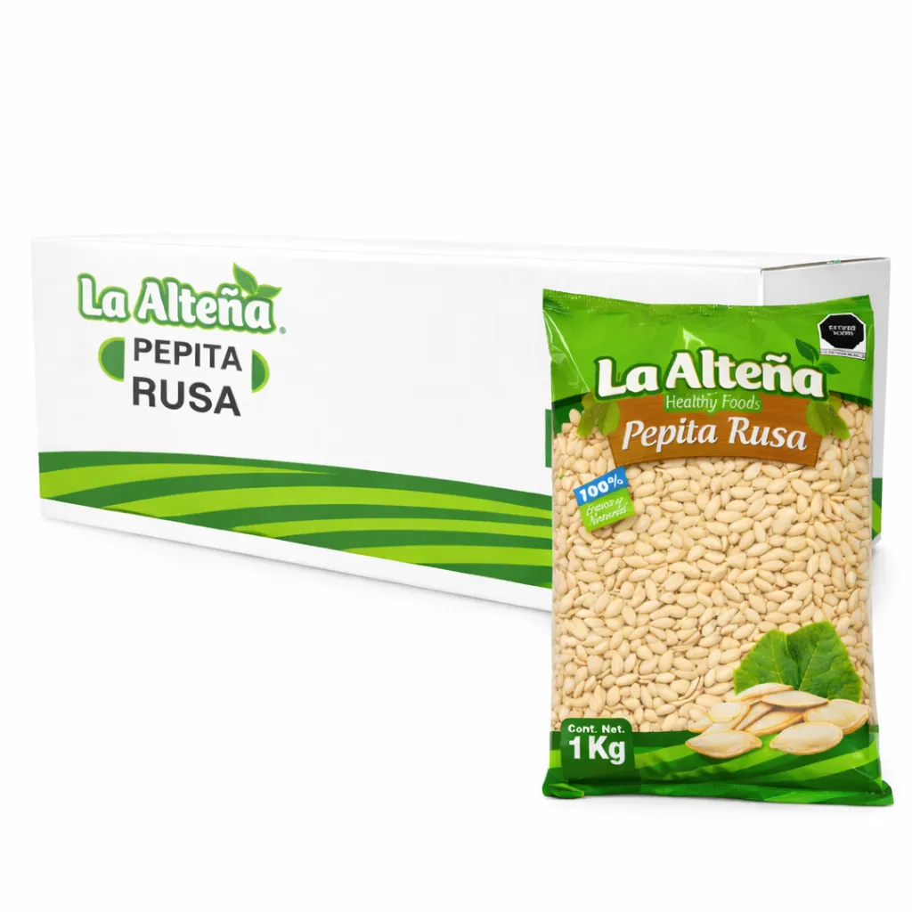 Semilla de Calabaza Rusa | Horneada C/S | La Alteña® | Turquía | C-CTN 12Pack-1Kg