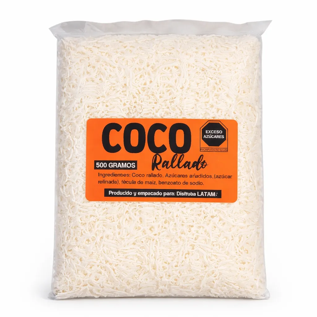 Sweetened Shreeded Coconut | Palm® | Guerrero | Pack 500GR                                                           