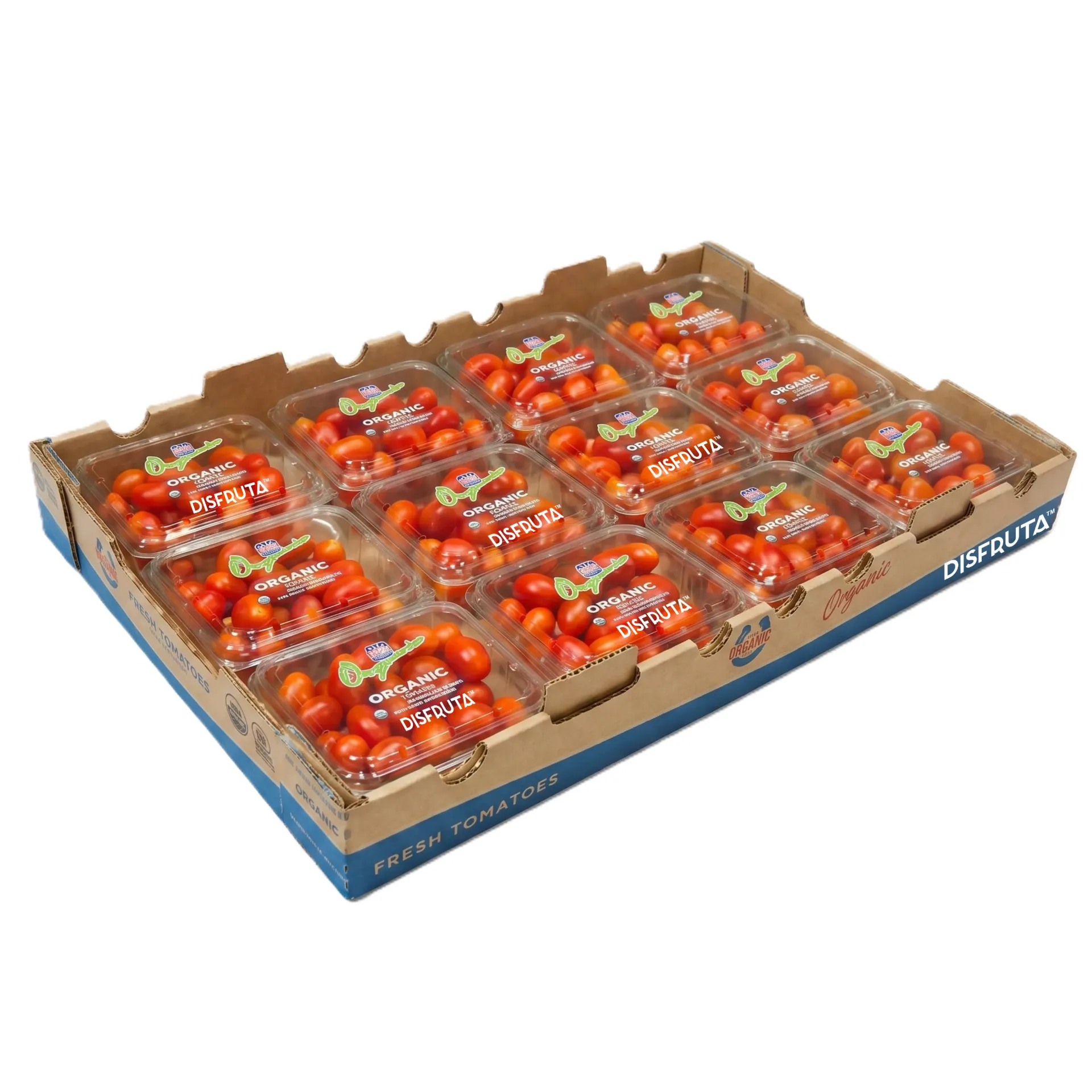Organic Red Grape Tomatoe |  Mr. Lucky ® | C-CTN 12 Clamshell 1 Pint