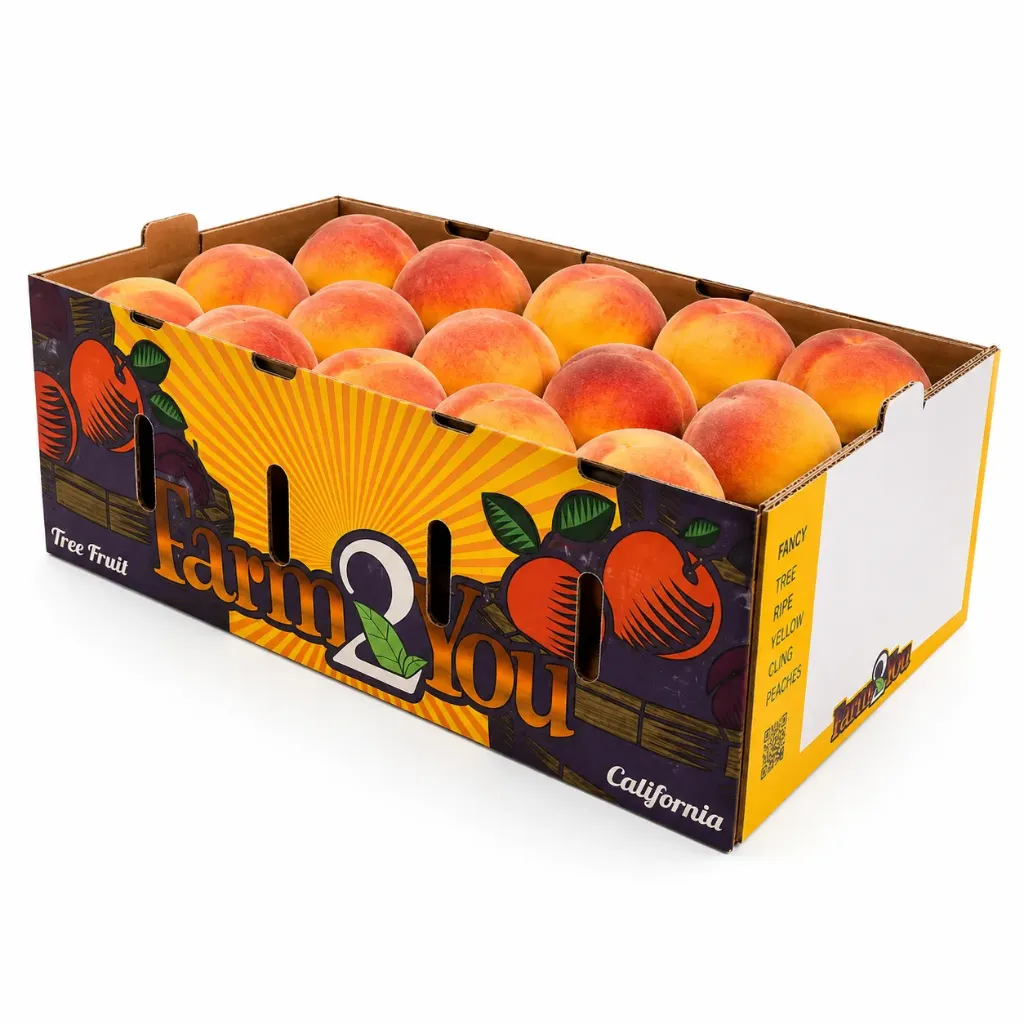 Durazno Princess Time | C #56's | Farm2You®| California | C-CTN 11.34KG