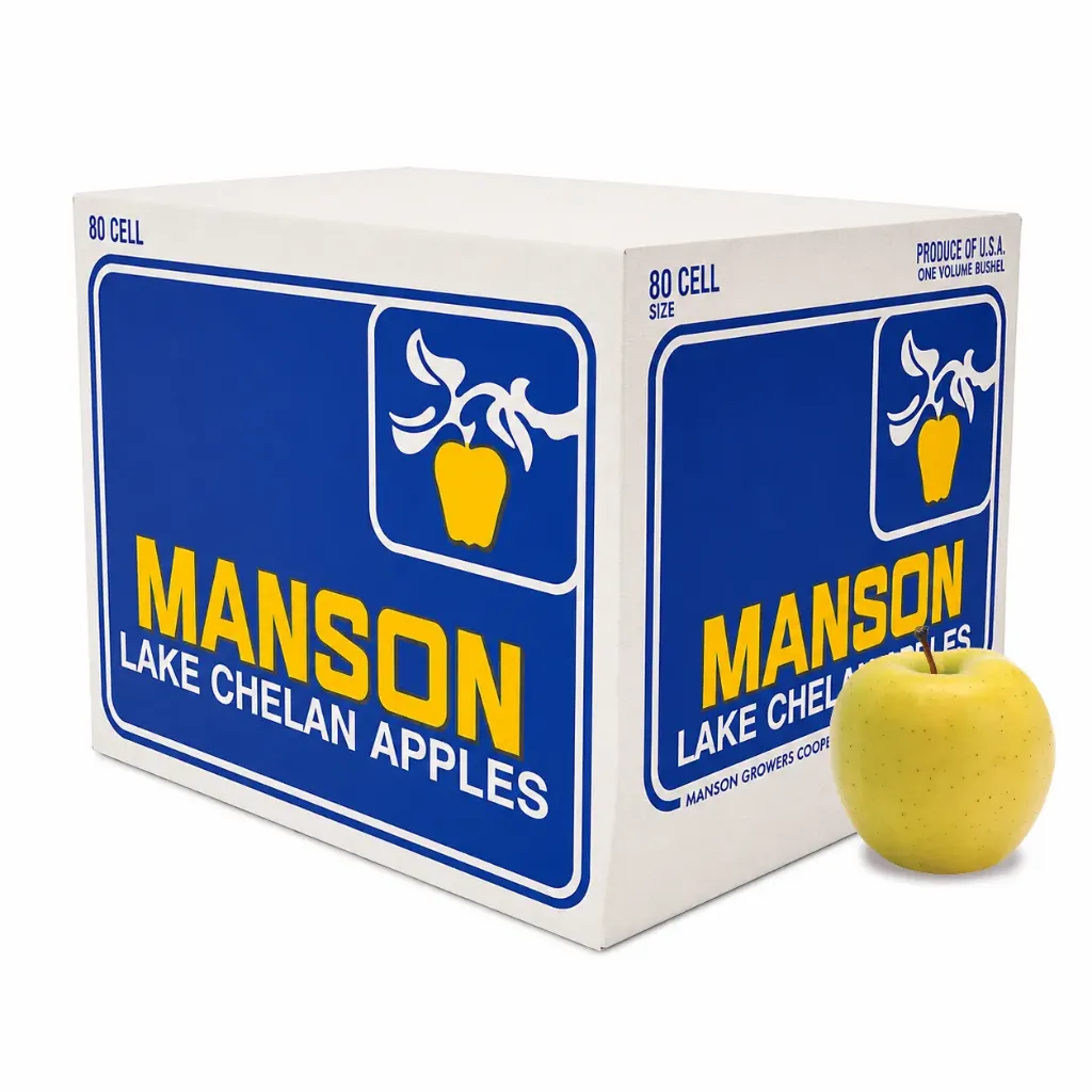 Manzana Golden Delicious | C #80's CELL | Manson® | Washington | C-CTN ±21Kg