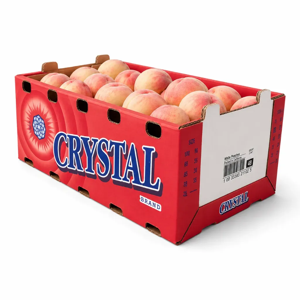 White Peach Snow Fox | C #64's | Crystal®| California  | CRB-BX 25Lb