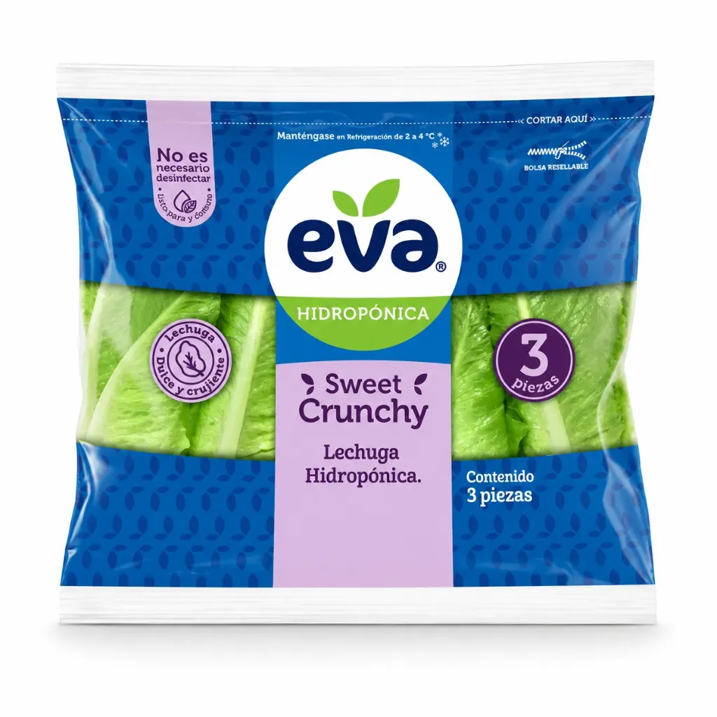 Lechuga Hidropónica Italiana | Eva®| Guanajuato | Clamshell 1U