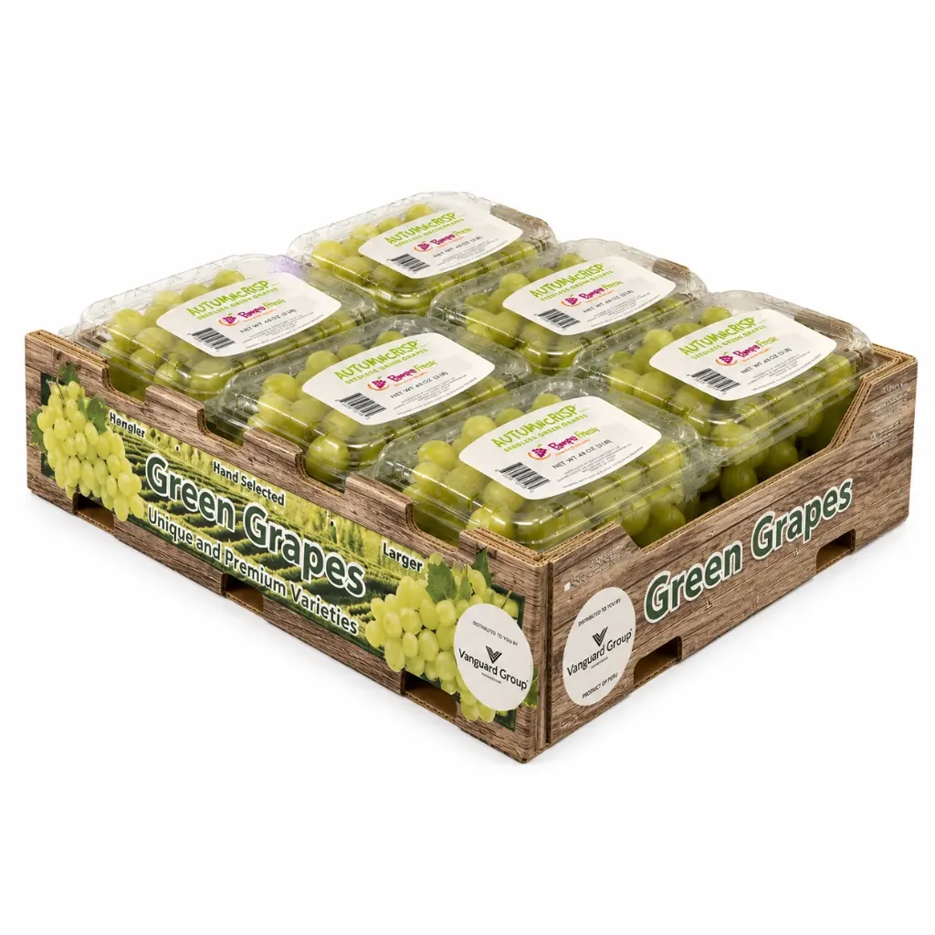 Autumncrisp® Grape | CAT 1 # J  | Pampa Fresh ®| Peru | CRB-BX 18lb | 6 Clamshell 3Lb