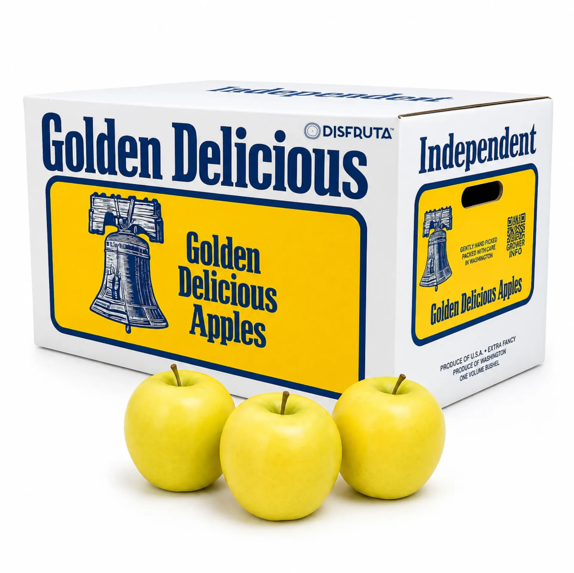 Manzana Golden Delicious | #88's | Independent® | Washington | C-CTN±18Kg