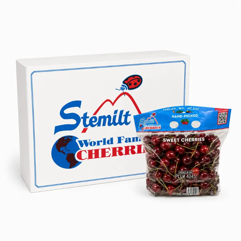 Cereza Chelan | WA #1 | Stemilt® | Washington | 8 Pouch Bags | C-CTN ±8kg