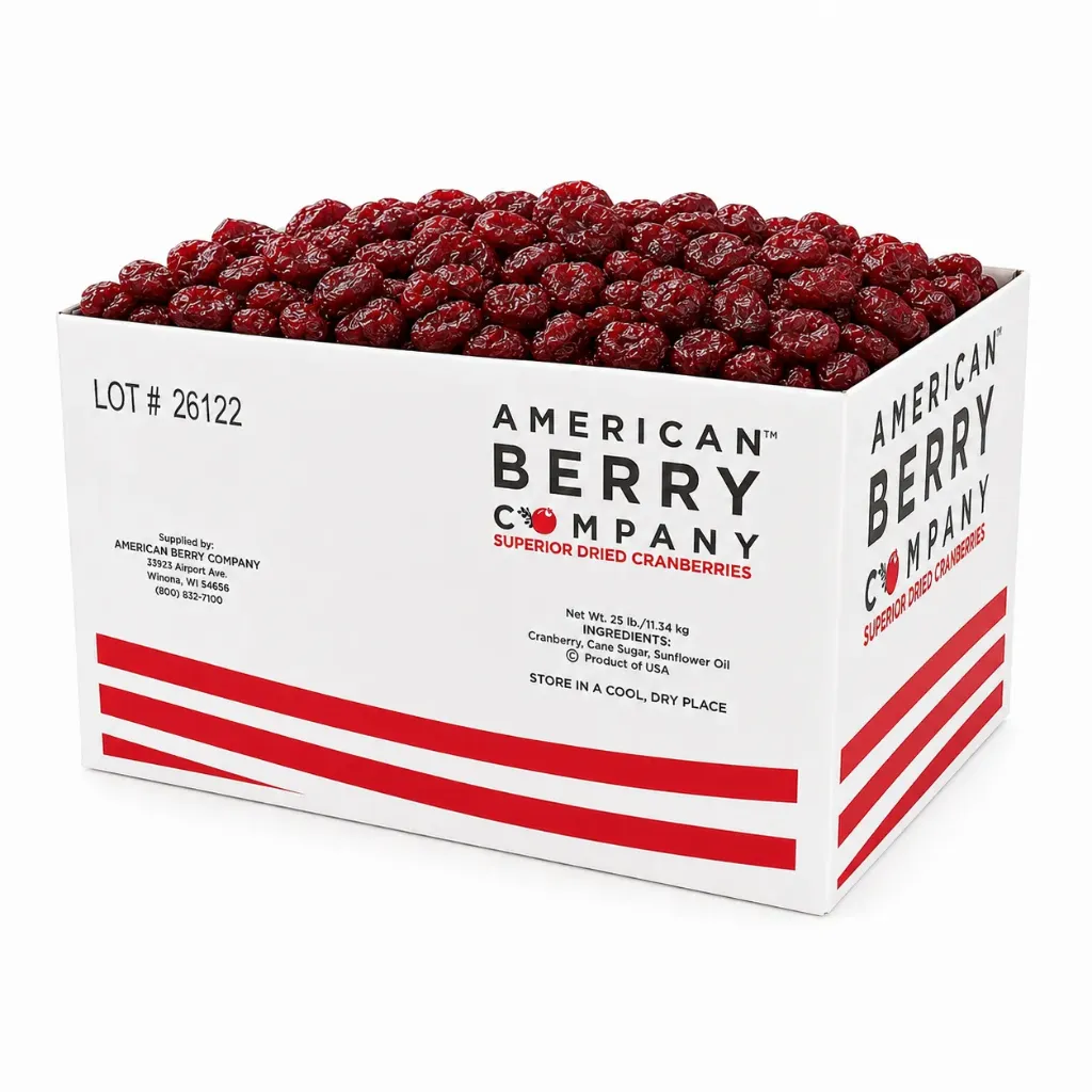 Cranberry Sliced & Dried | American Berry Company™ | E.U.A. | CTN-BX 25Lb