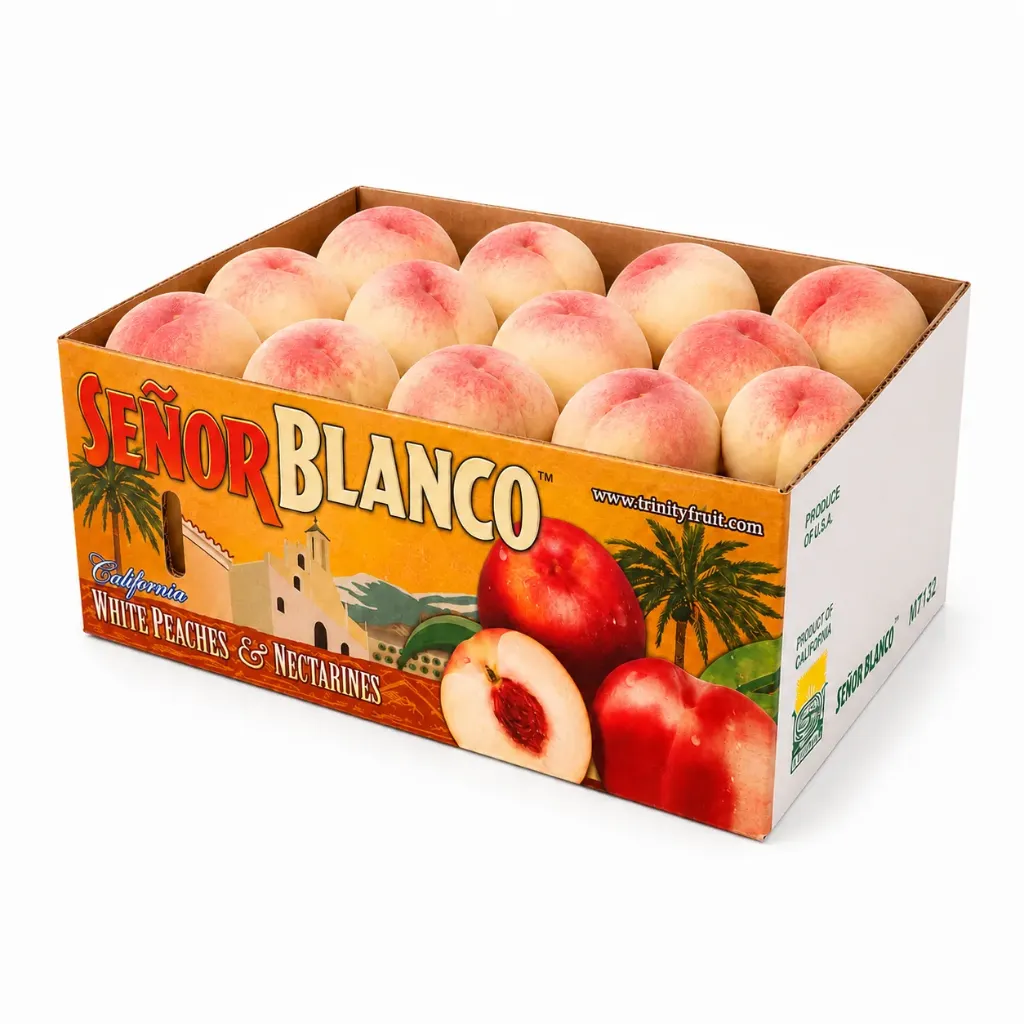 White Majestic Nectarines | #40/42's | Señor Blanco® | California | CTN-BX25Lb