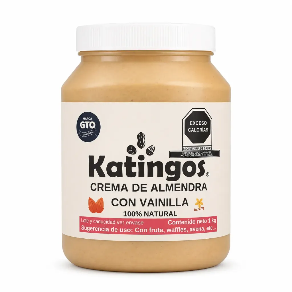 Crema de Almendra & Vainilla | Katingos®| Guanajuato | CIL -1Kg