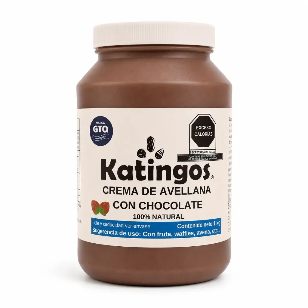 Crema de Avellana & Chocolate | Katingos®| Guanajuato | CIL -1Kg