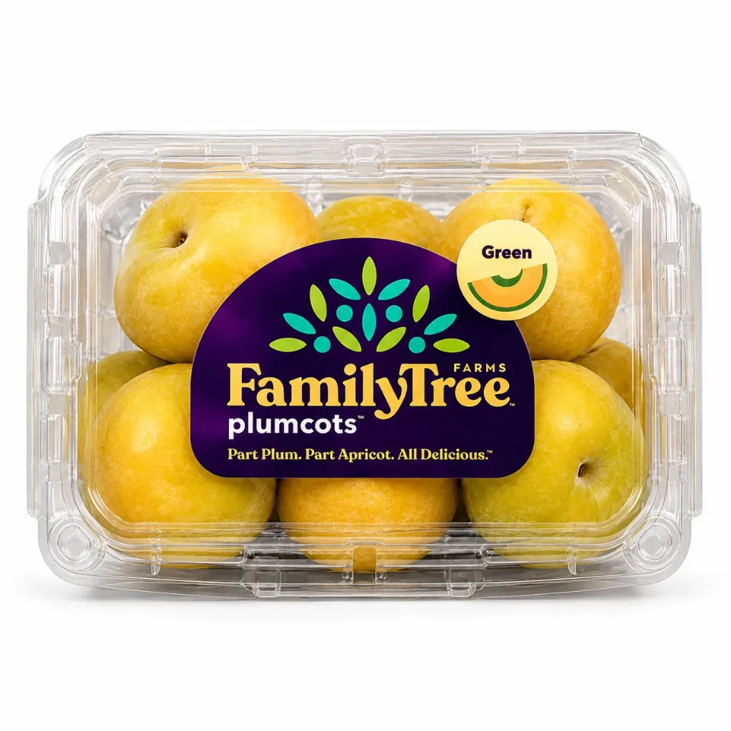 Plumcot Harvest Gold | C #72's | Family Tree Farms® | California | 500gr-1.2lb Clamshell