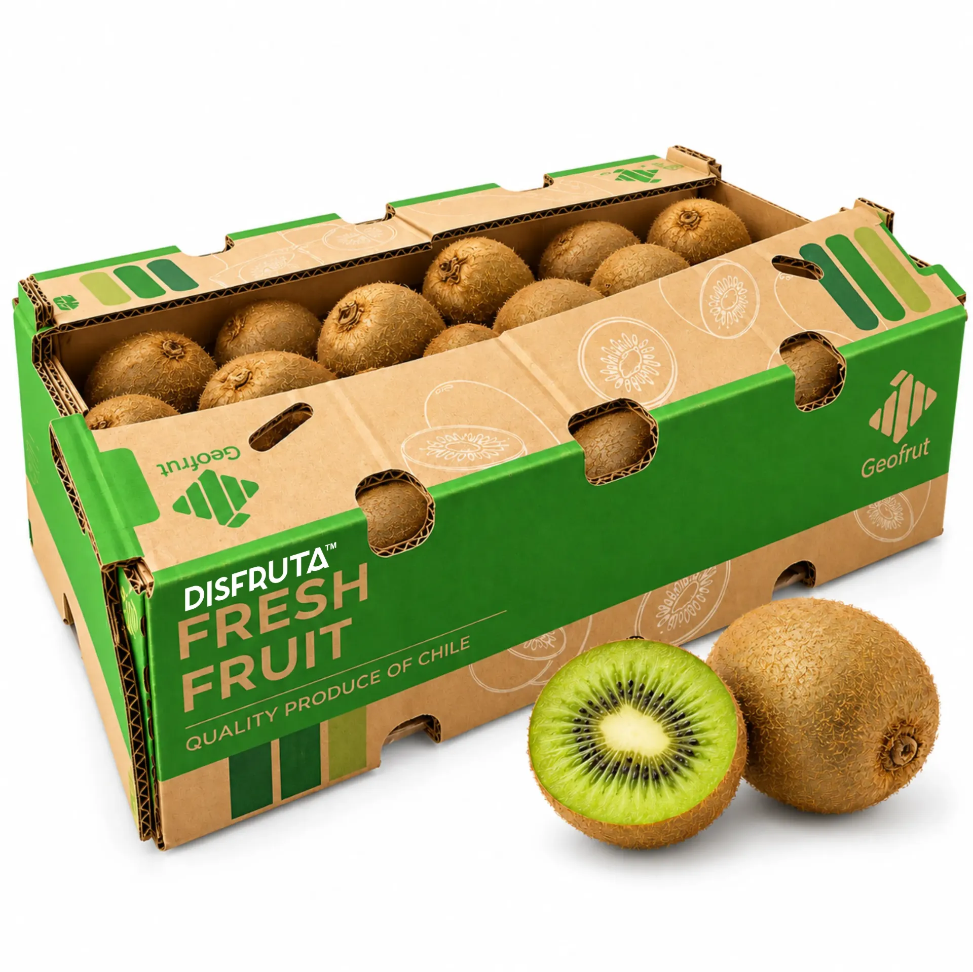 Hayward Kiwi | CAT 1 | C #27's | Geofrut®| Chile | C-CTN ±10Kg