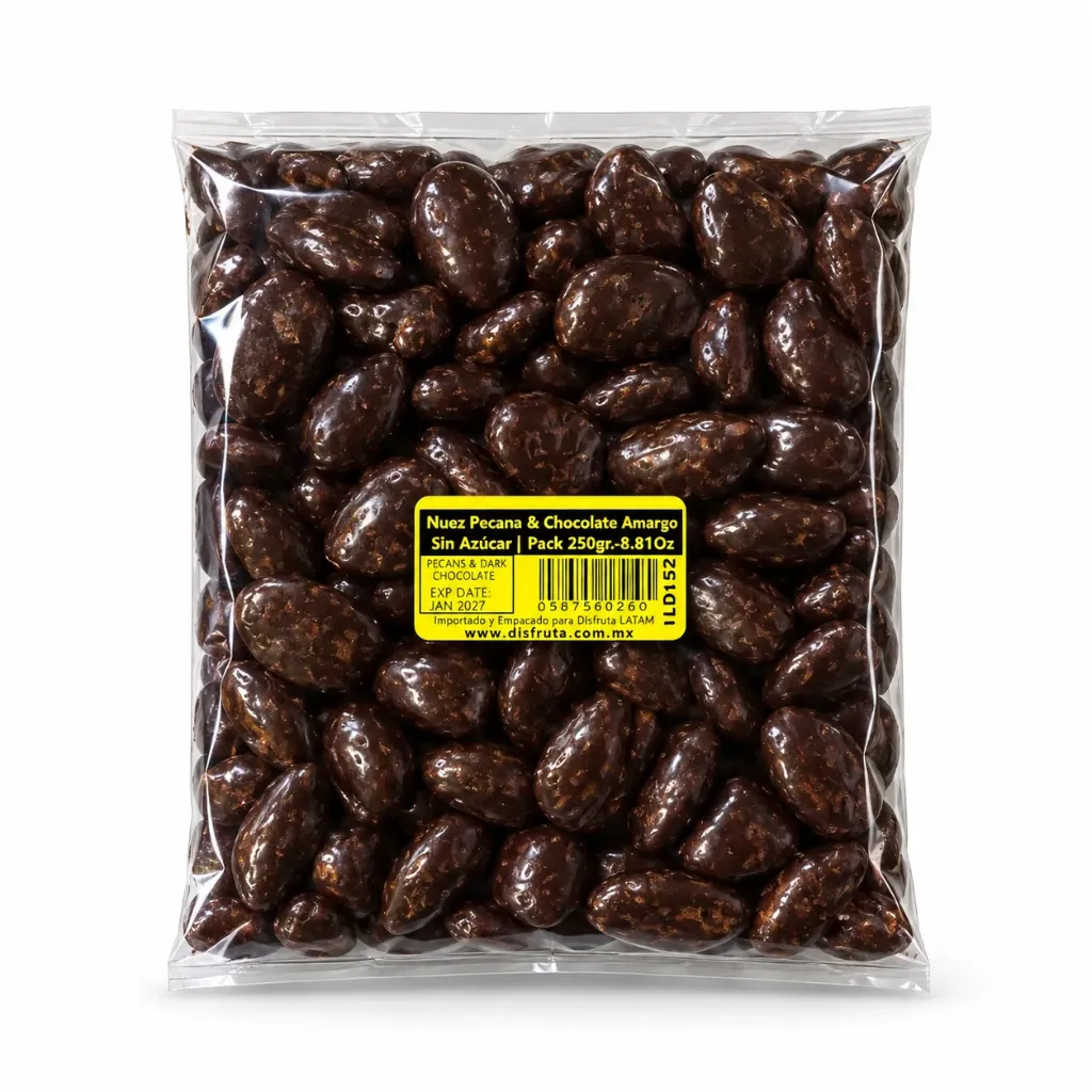 Nuez Pecana & Chocolate Amargo | Sin Azúcar | Chihuahua |  Pack 250Gr