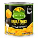 Durazno en Almíbar | F. Cubos | Natural Select ® | Argentina | Lata 3KG Dren 1.8KG