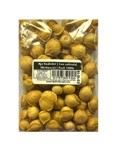 Ajo Kashmiri | Entero Con Cutícula | Oaxaca | Pack 100Gr                                                                               