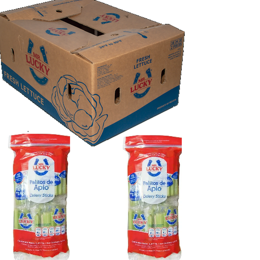 Apio Precortado | Mr. Lucky® | C-CTN 12 Pack 8/100Gr                                                                               