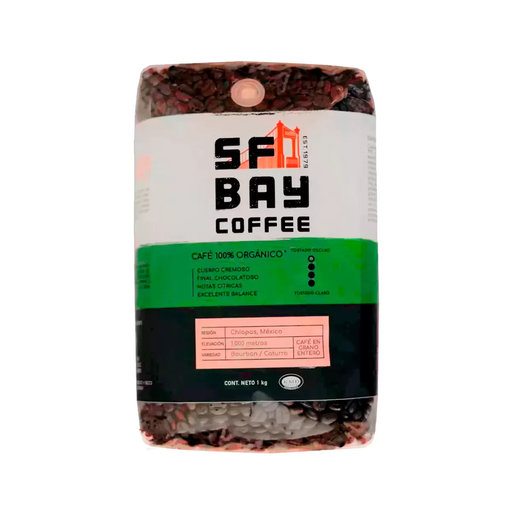 [CAFGRE] Café Orgánico | Green Label |  SF Bay® |  Pack 1Kg | Chiapas                                                                               