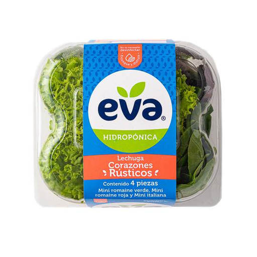 [CORUSEV] Corazones De Lechuga Rústicos |  Eva®  |  Guanajuato |  Clamshell  X 4                                                                               