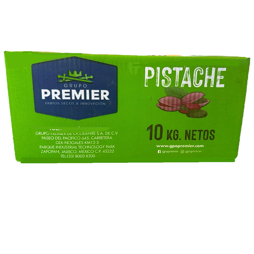 Pistache Kerman Entero | H C/S | California | Premier® | C-CTN 10 ZipBag/1Kg                                                                            