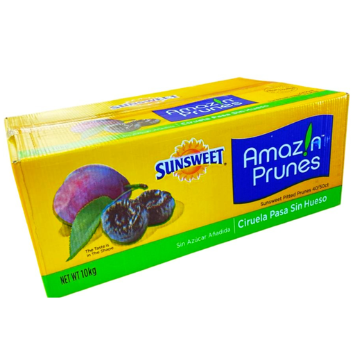 Dried Amazon Prunes | W/O Sugar | Sunsweet® | Cal. 40/50  | California | CTN-BX 10Kg 22.04Lb                                                                                