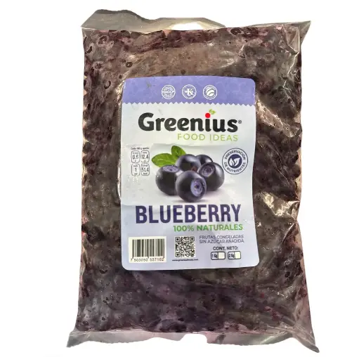 Arándano Azul Congelado | Blueberry | Greenius® | Pack 1KG 
